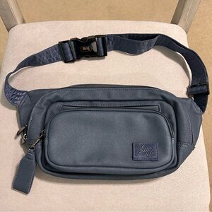LUG Hitch Belt Bag - Slate Blue - can be worn on waist or across chest
